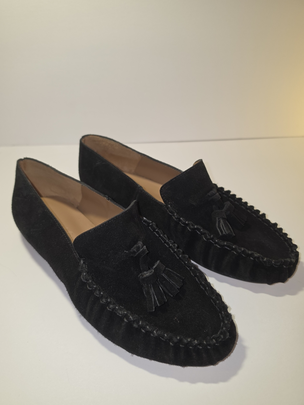 Sargasso & Grey Hope Black Suede Loafers 8 Wide - Picture 7 of 12